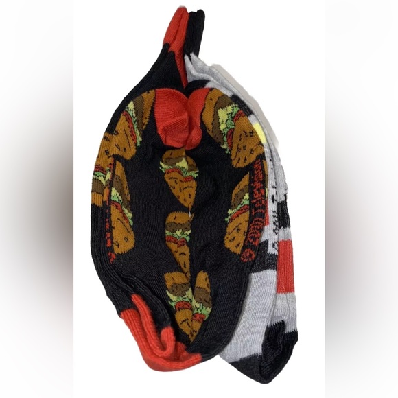 Bob’s Burgers Crew Socks 2 Pair Men's 6-12 Gray Black w Burger & Bob Animated TV - Picture 8 of 12